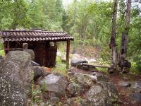 Домик - ванна снаружи